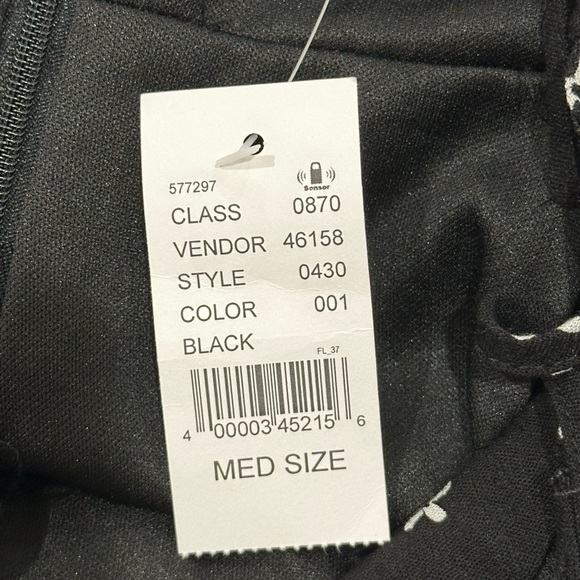 NWT PacSun Floral Mini Dress Medium Black Summer Babydoll Sundress Coquette - Picture 7 of 10